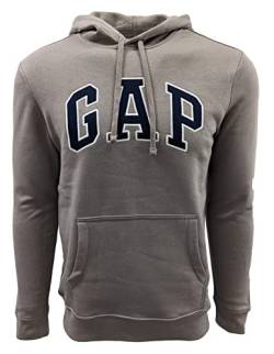 Gap Factory Herren Fleece Arch Logo Pullover Hoodie, Dunkles Khaki (Marine-Logo), X-Large von GAP