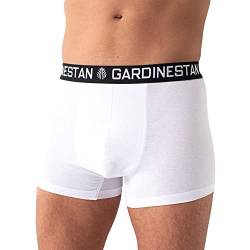 Boxershorts Herren Männer Baumwolle Hochwertig Elastisch kein Zettel Boxer Unterhosen Atmungsaktiv Hautfreundlich Bequem ideale Passform 5er Pack as3, alpha, x_l, xx_l, regular, tall, Weiß von GARDINESTAN JUNG CFO GmbH