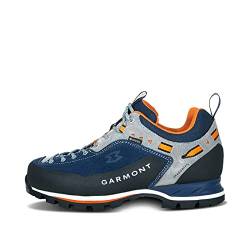 GARMONT Unisex - Erwachsene Outdoor Schuhe, Damen,Herren Sport- & Outdoorschuhe,Wechselfußbett,Echtleder,Sportschuhe,Dark Blue/Orange,41.5 EU / 7.5 UK von GARMONT