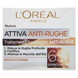 L'Oréal Paris Active Anti-Wrinkle Day and Night Face Cream, Fortifying Treatment 65+ with Multivitamins, Suitable for Mature Skin, 50 ml von GARNIER