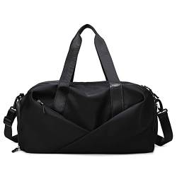 Sporttasche für Damen, Sporttaschen, Handtaschen für Damen, Schuhe, Herren, groß, Wochenendtraining, wasserdicht, Schwimmen, Fitness, Reisen, Schultertasche (Farbe: Schwarz, Größe: Klein) von GARWAR