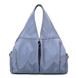 Sporttasche für Damen, für Damen, Sporttasche, Fitness, Reisen, Schwimmen, Umhängetasche, Handtasche, Nass- und Trocken-Isolationstasche (Farbe: Blau) von GARWAR