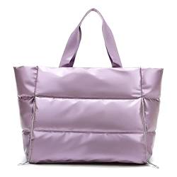 Sporttasche für Damen, für Fitnessstudio, Sporttasche, wasserdicht, Yoga-Matte, Organizer, Wochenend-Reise, Seesäcke für Damen, Sport, Fitness, Schultertasche (Farbe: Lila) von GARWAR