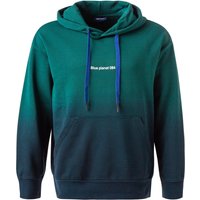 GAS Herren Hoodie grün Baumwolle unifarben von GAS