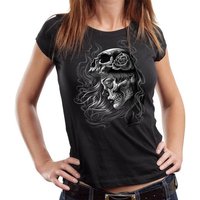 GASOLINE BANDIT® T-Shirt Damen Lady Biker-Shirt: Lady-Skull von GASOLINE BANDIT