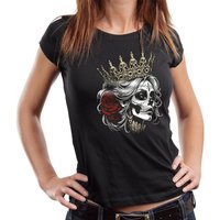 GASOLINE BANDIT® T-Shirt Damen Lady Biker Shirt: Skull Queen von GASOLINE BANDIT