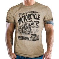 GASOLINE BANDIT® T-Shirt für Biker im Vintage Washed Look: Motorcycle Competition von GASOLINE BANDIT