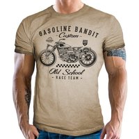 GASOLINE BANDIT® T-Shirt für Biker und Motorrad Fans - Custom Old School Race Team von GASOLINE BANDIT