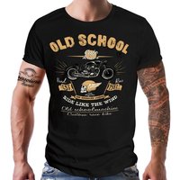 GASOLINE BANDIT® T-Shirt für Biker: Old School Ride Like The Wind von GASOLINE BANDIT