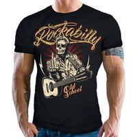 GASOLINE BANDIT® T-Shirt im Rockabilly Rock'n Roll Style: Old Shool Good Times von GASOLINE BANDIT