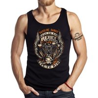 GASOLINE BANDIT® Tanktop Biker Racer Tank Top Muskel-Shirt: Rebel Pride von GASOLINE BANDIT