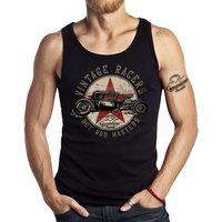 GASOLINE BANDIT® Tanktop Muskel-Shirt für Rockabilly Fans: Hot Rod Vintage Racer von GASOLINE BANDIT