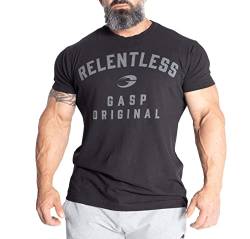GASP Relentless Skull Bodybuilding T-Shirt (Black, XXXL) von GASP