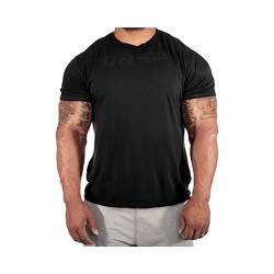 GASP "Tee Herren Bodybuilding T-Shirt (M, Washed Black) von GASP