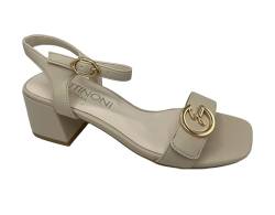 Gattinoni Damen Schuhe PENNS1453WCA502 Sandalen mit Absatz New Shirley, beige, 39 EU von GATTINONI