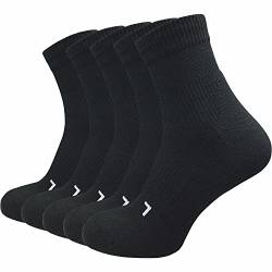 GAWILO 5 Paar Herren Laufsocken mit Kompression | Sportsocken | Anti-Blasen Schutz | Atmungsaktiv & Feuchtigkeitsregulierend (as3, numeric, numeric_39, numeric_42, regular, regular, schwarz, 39-42) von GAWILO