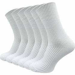 GAWILO 6 Paar dicke Damen Socken wie selbstgestrickt | ohne Gummidruck | ohne Naht (as3, numeric, numeric_35, numeric_38, regular, regular, weiß) von GAWILO