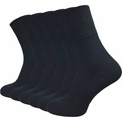 GAWILO Damen Bambus Socken (6er-Pack) ohne Gummidruck | Viskose aus Bambus Zellstoff (39-42, schwarz) von GAWILO