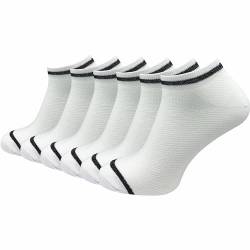 GAWILO Damen Sneaker Socken (6 Paar) | lange Haltbarkeit dank verstärkter Belastungszonen | atmungsaktiv dank Baumwolle (DE/NL/SE/PL, Numerisch, 35, 38, Regular, Regular, weiß) von GAWILO