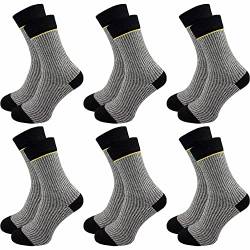 GAWILO Damen Socken mit Hahnentritt (6 Paar) | Ohne drückende Naht an der Zehenspitze | Stylische Frauensocken mit verstärkten Belastungszonen (39-42, schwarz) von GAWILO