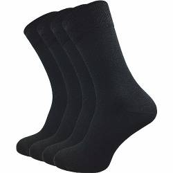 GAWILO Herren Business Socken Absolut Blickdicht (4er-Pack) (47-50, schwarz) von GAWILO
