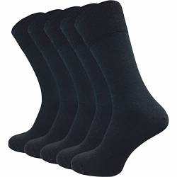 GAWILO Merino Socken für Herren aus 64% Schurwolle | 5 Paar hochwertige Strümpfe aus Merino Wolle kühlen im Sommer und wärmen im Winter (47-50, schwarz) von GAWILO