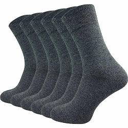 GAWILO Premium-Socken für Herren (6 Paar) | Ohne drückende Naht |extra weich | gekämmte Baumwolle | Business & Freizeit (39-42, grau) von GAWILO
