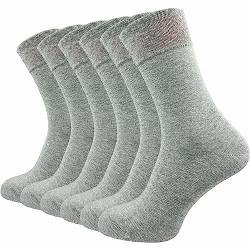 GAWILO Premium-Socken für Herren (6 Paar) | Ohne drückende Naht |extra weich | gekämmte Baumwolle | Business & Freizeit (43-46, hellgrau) von GAWILO