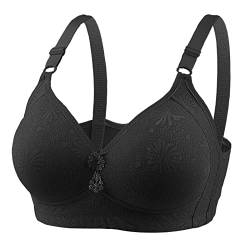 GBEN Bügelfreier Nahtloser BH für Damen BH ohne Bügel mit nahtlosen Cups Bequemer BH mit Unterbrustband Hautfarbener Soft-BH Bra Top Low Support Bra für Alltag Yoga Fitness Sport von GBEN