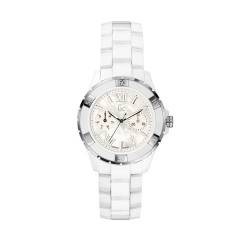 Guess Damen Analog Quarz Uhr mit Edelstahl Armband X69001L1S von GC