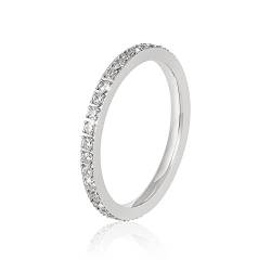 GD GOOD.designs EST. 2015 Zirkonia Ring für Damen I Verlobungsring Silber Größe 52 von GD GOOD.designs EST. 2015