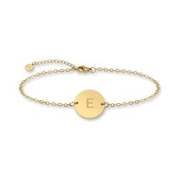 Initialen Armband für Frauen | Mädchen mit E Edda Eike Eileen Elena Elina Elisa Elise Ella Emilia Emily Emma Erika Eva Evelyn Edwin Egon Elia Elias Emil Emilian Emilio Enrico Erik Eugen von GD GOOD.designs