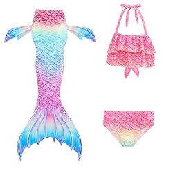 GD-SJK Lässige Badebekleidung für Mädchen, Bikini-Badeanzug, 3-teiliges Set für Kinder, Mädchen, Cosplay (#8,150cm) von GD-SJK