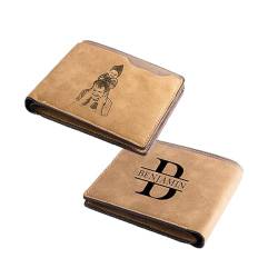 Maßgeschneiderte Herren-Geldbörsen – Premium-Brieftaschen aus personalisiertem Leder für stilvolle Herren | Langlebige und stilvolle Accessoires | Ideale Vatertags- und Geburtstagsgeschenke,Style 1 von GDDUOYUE