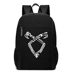 GDESFR Schultasche Travel Daypack, Shadowhunters Logo Rucksäcke Travel School Große Taschen Schulter Laptop Tasche für Männer Frauen Kinder von GDESFR