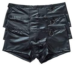 GDYJP Herren Dessous G-String Tangas Unterwäsche Sexy Low Rise Bikini Schwarze Unterhose (Color : Black, Size : XL) von GDYJP