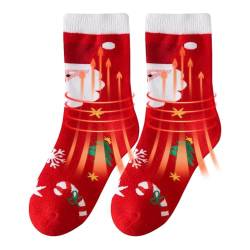 Socken Chinesisches Neujahr, Warme Rote Streifen-Crew-Socken, Weihnachts-Crew-Socken, Farbenfrohes Süßes Accessoire-Weihnachtskostüm, Weiche Und Farbenfrohe Socken Für Weihnachtskleidung, Accessoires von GEDOX