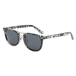 GEMSeven Männer Frauen Quadrat Nieten Myopie Sonnenbrille Kurzsichtige Brille Graue Linse Dioptrien von GEMSeven