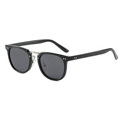 GEMSeven Männer Frauen Quadrat Nieten Myopie Sonnenbrille Kurzsichtige Brille Graue Linse Dioptrien von GEMSeven