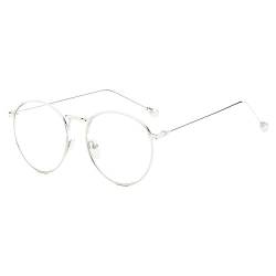 GEMSeven Perle Myopie Brille Für Frauen Elegante Metall Round Frame Kurzsichtige Brillen von GEMSeven