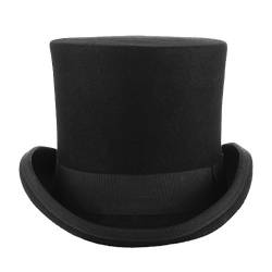 GEMVIE Zylinderhut Magic Partyhüte Erwachsenenhut Hoher Hut für Damen Herren S Kopfumfang 54-56cm von GEMVIE