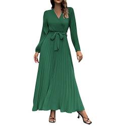 GENGX Festliche Kleider für Hochzeit,Kleider zur Hochzeit,Strickkleider Herbst 2021,Kleider für kleine Frauen,gesmoktes Kleid,kurzes Kleid,edle Hippie Kleider,Outfit Hochzeitsgast Frau,Kleid mintgrün von GENGX