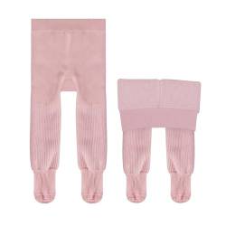 GENTABY Mädchen Dicke Strumpfhosen Baumwolle Reich an Kleinkind Mädchen Rosa Thermische Strumpfhosen Baby Mädchen Schwarz Winter Warme Strumpfhose für 4-6 Jahre von GENTABY