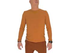 GENTLE Herren klassischer Sweatshirt - Herren Longsleeve Langarmshirt Shirt mit Rundhalsausschnitt, beige M von GENTLE