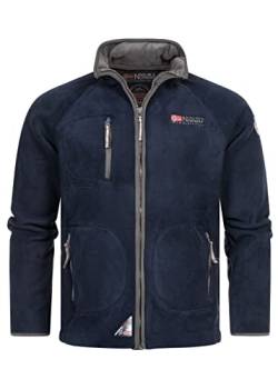 GEO NORWAY Herren Jacke Trekking 2-Tone Zipper Fleecejacke WW2672H/GNO XXXL navy/dark grey von GEO NORWAY