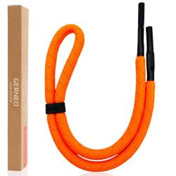 GERNEO® – ORIGINAL Olympia IV – schwimmfähiges Sport Brillenband Neopren – reflektierenden Streifen – neon orange verstellbar mit Kabelzug – wasserfestes Sportbrillenband & fester Halt für Wassersport von GERNEO