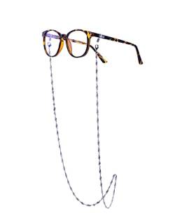 GERNEO® - Toronto – Maskenhalter & Brillenkette Silber - korrosionsbeständig – einzigartig hochwertige Brillen Kette & Brillenband für Sonnenbrille & Lesebrille - Brillenkette mit Karabiner von GERNEO
