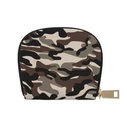 GERRIT RFID-Kreditkartenhalter, Tarnmuster, Pfeil, klein, Leder, Reißverschluss, Kartenetui für Damen und Herren, Camouflage1, Einheitsgröße von GERRIT