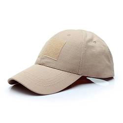 GES Taktischer Hut im Militärstil Herren Armee Combat Betreiber Baseball Kappe (Khaki) von GES