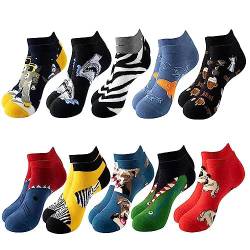 GEYIWSSXY Bunte Socken Herren Damen 39-42 Lustige Sneaker Kurze Socken für Männer Lässig Baumwolle Socken von GEYIWSSXY